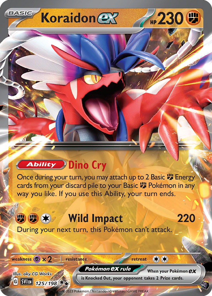 Scarlet & Violet Koraidon EX #125/198